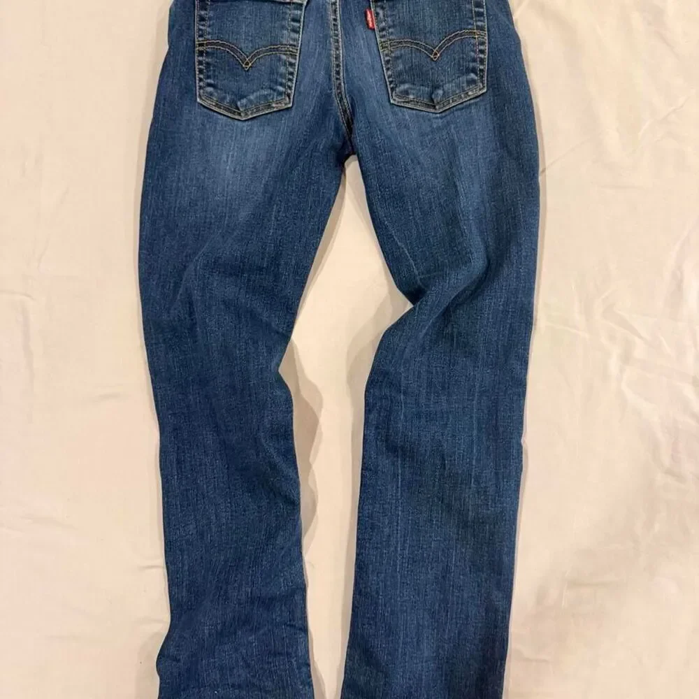 Levi-s Men's Blue and Navy Jeans